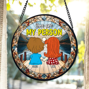 Alternative view of Personalized Gifts For Friends Stained Glass Ornament 03qhtn071224hg You Are My People