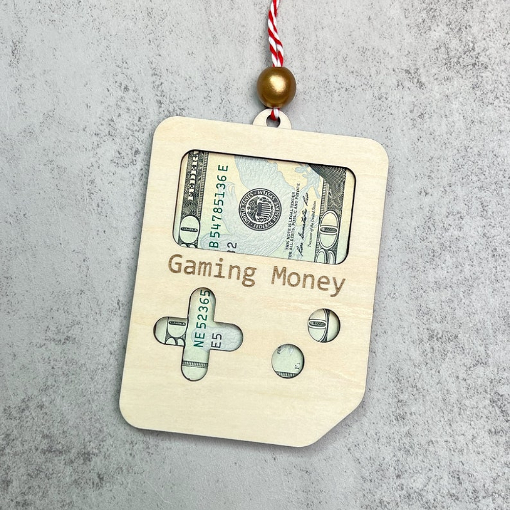 Alternative view of Personalized Gifts For Game Lovers Christmas Money Holder Ornament 52acxx280824