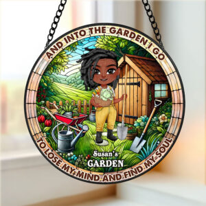 Personalized Gifts For Gardener Stained Glass, Gardening & Plants Lover 01qhti251224