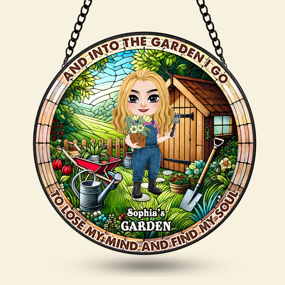 Alternative view of Personalized Gifts For Gardener Stained Glass, Gardening & Plants Lover 01qhti251224