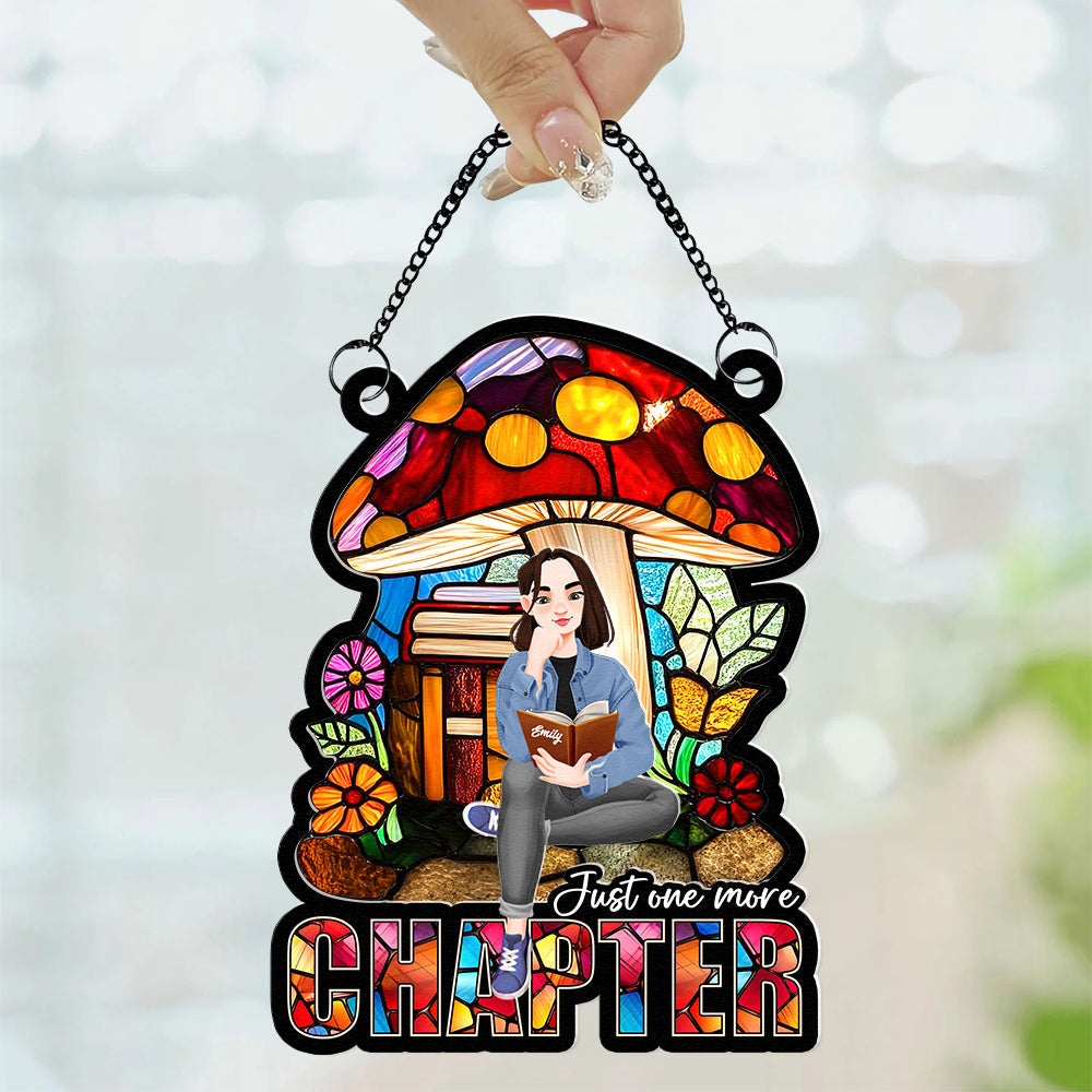 Alternative view of Personalized Gifts For Girl Book Lover Suncatcher Ornament 02xqqn251224pa