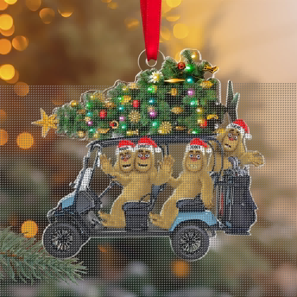 Alternative view of Personalized Gifts For Golf Friends Christmas Ornament, Bigfoot Riding Golf Cart 031qhtn240924