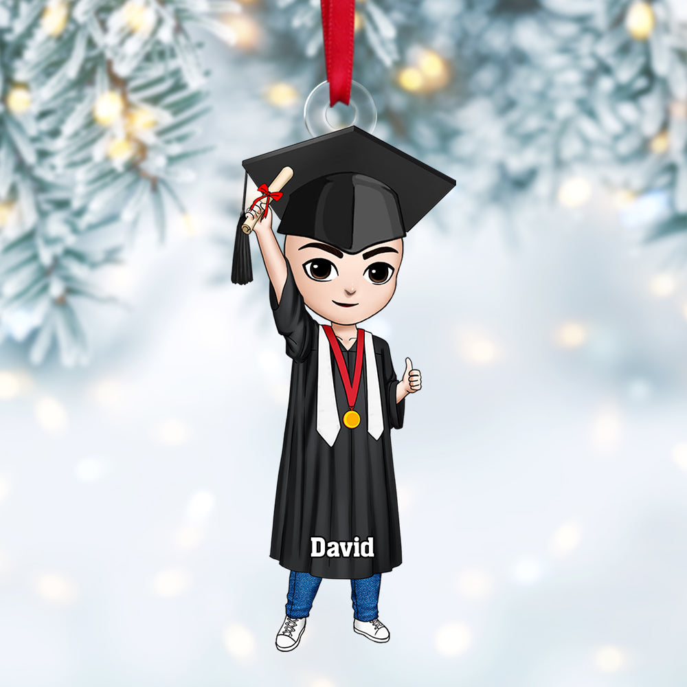 Alternative view of Personalized Gifts For Graduates Christmas Ornament 02actn121124