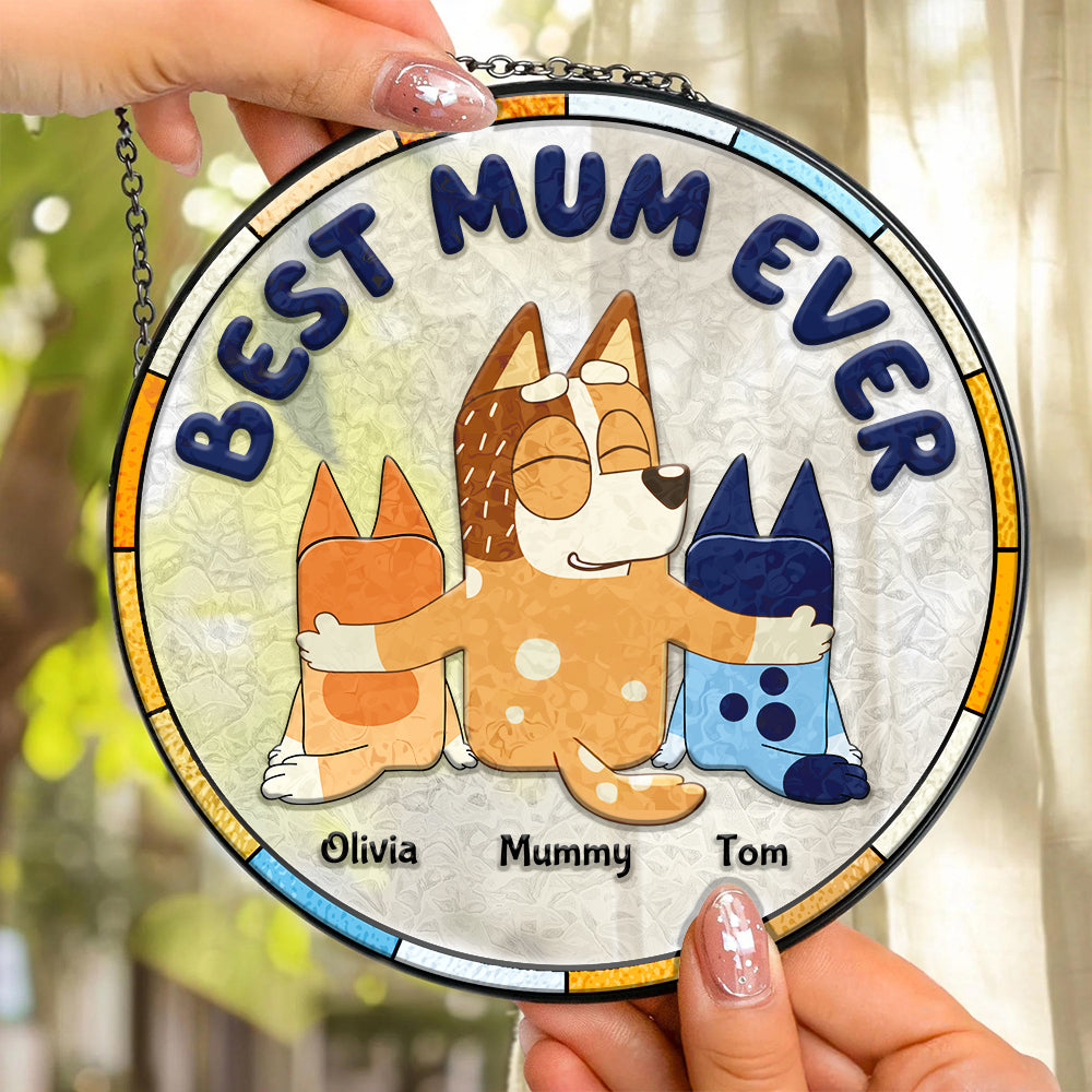 Personalized Gifts For Grandma Stained Glass Ornament Best Nana Ever 01ACDT280325 - Image 3