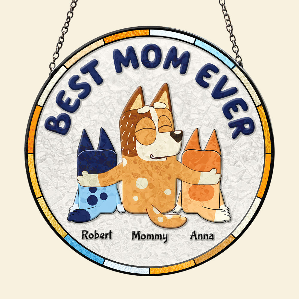 Personalized Gifts For Grandma Stained Glass Ornament Best Nana Ever 01ACDT280325 - Image 5