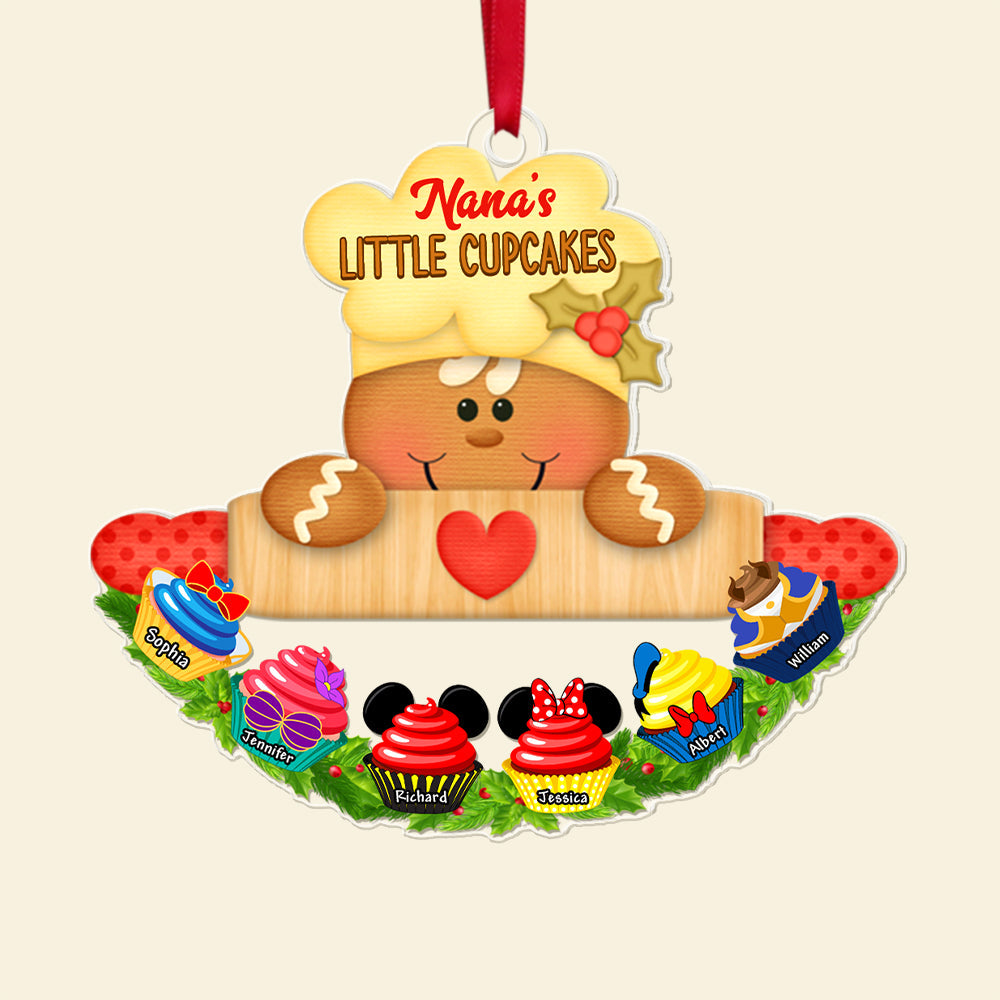 Personalized Gifts For Grandma, Sweet Cupcake Christmas Ornament 04NAQN270924 - Image 5