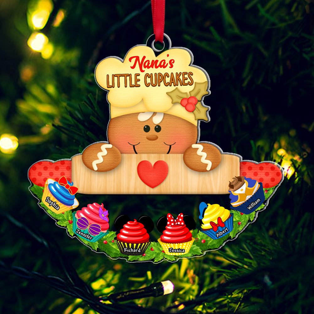 Personalized Gifts For Grandma, Sweet Cupcake Christmas Ornament 04NAQN270924 - Image 3