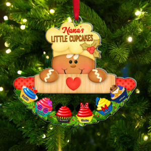 Personalized Gifts For Grandma, Sweet Cupcake Christmas Ornament 04NAQN270924
