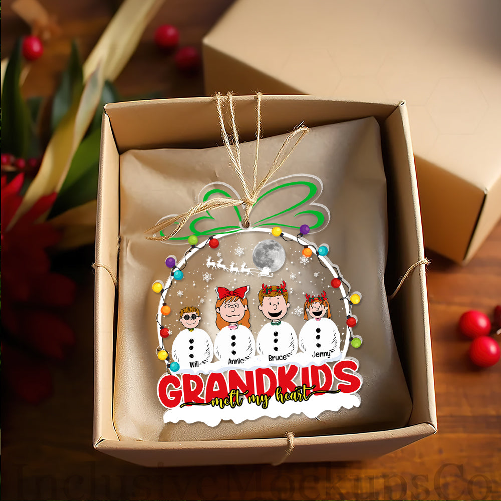 Alternative view of Personalized Gifts For Grandparents Christmas Acrylic Ornament 02KALU251124HG