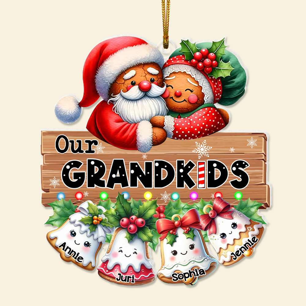 Personalized Gifts For Grandparents Gingerbread Christmas Acrylic Ornament 01OHLU041124 - Image 4