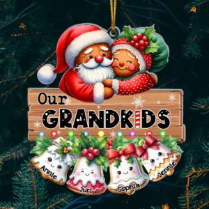Alternative view of Personalized Gifts For Grandparents Gingerbread Christmas Acrylic Ornament 01OHLU041124