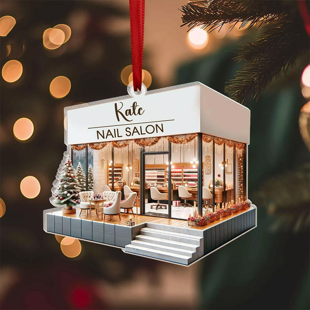 Personalized Gifts For Her Acrylic Ornament, Nail Salon 02tgtn211124 - Image 9