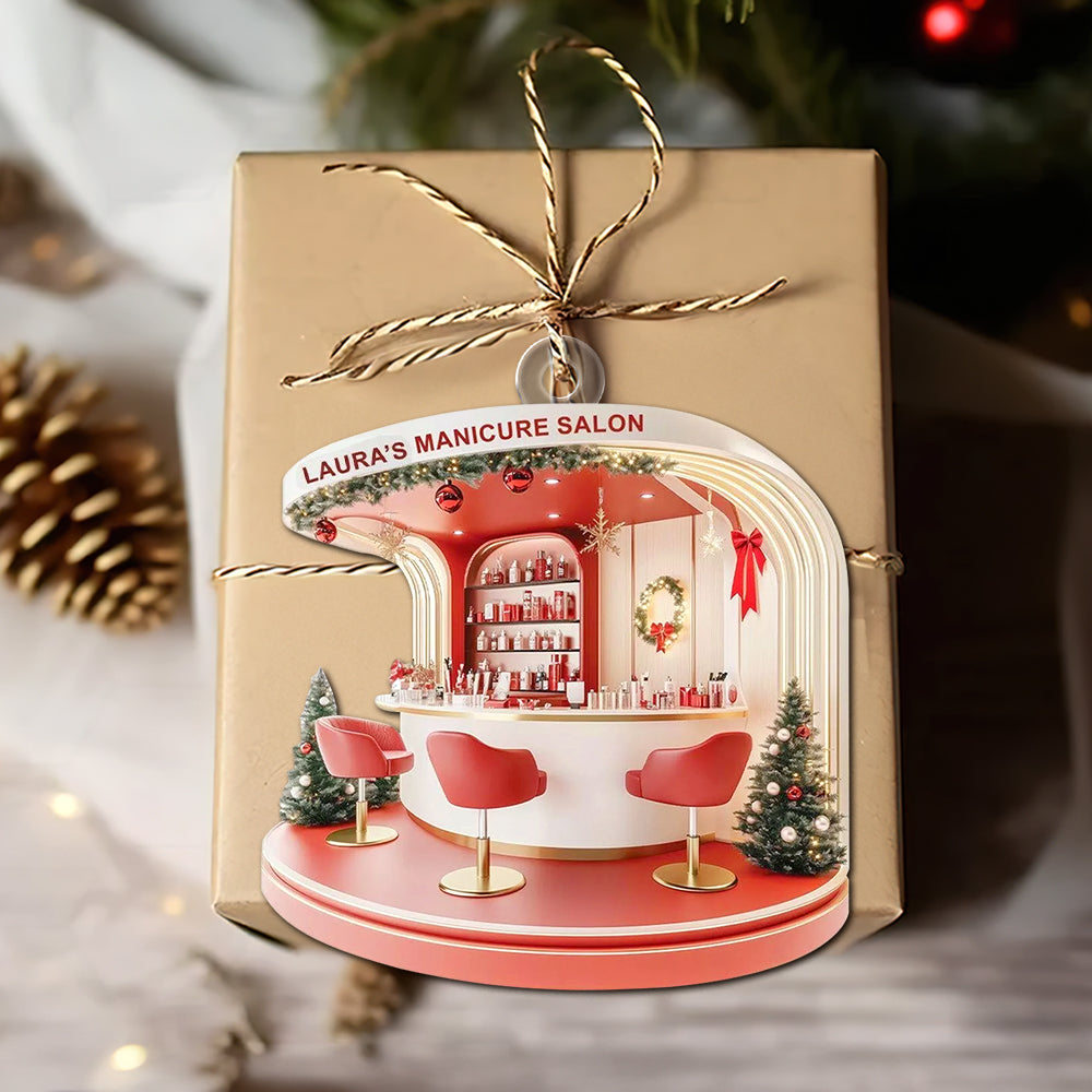 Personalized Gifts For Her Acrylic Ornament, Nail Salon 02tgtn211124 - Image 5
