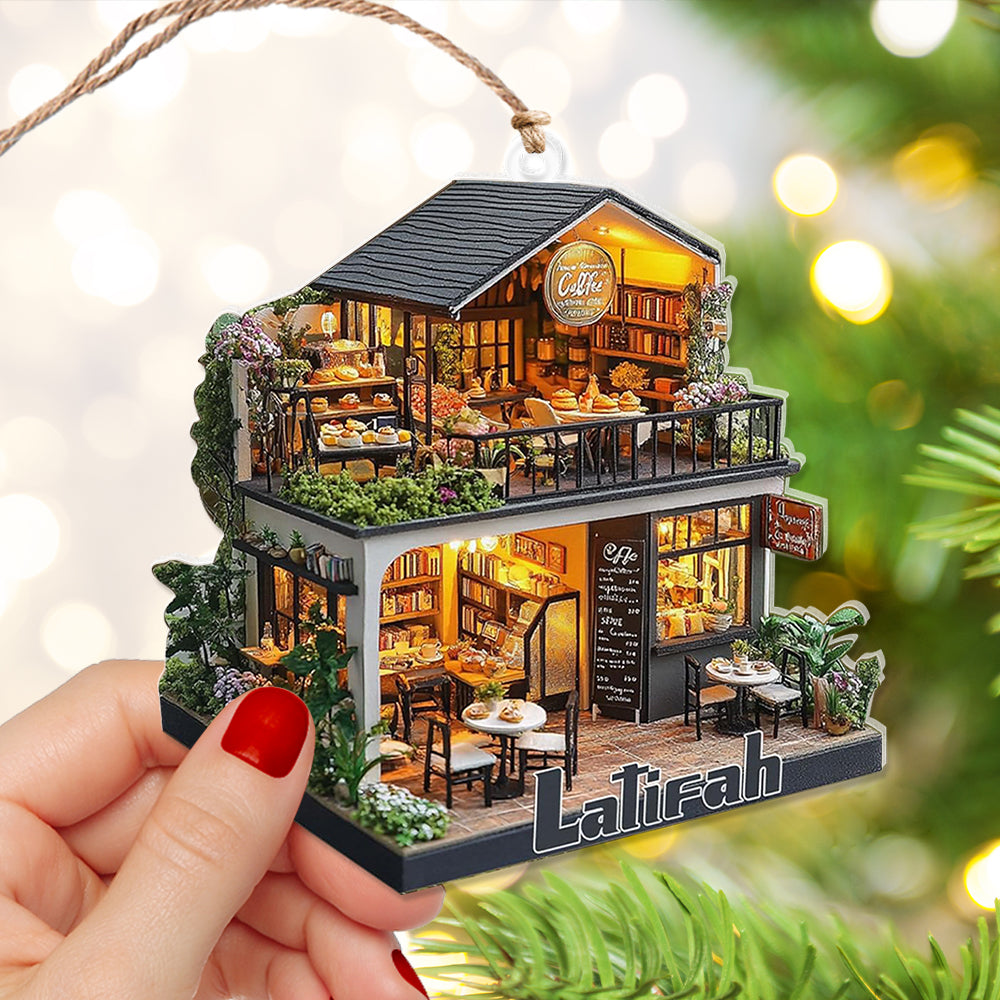 Personalized Gifts For Her Ornament Coffee Shop 01tglu211124 - Image 3