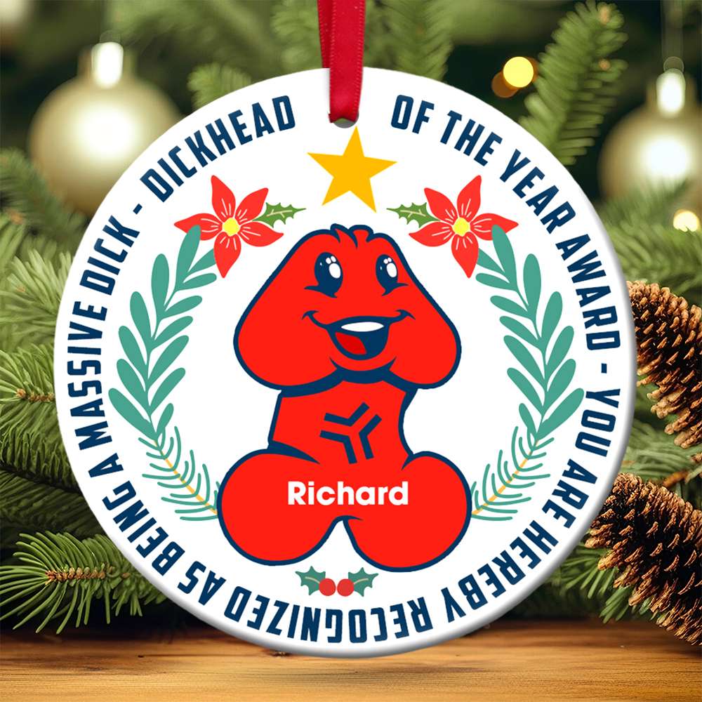 Alternative view of Personalized Gifts For Him Christmas Ceramic Ornament 04ACQN030824