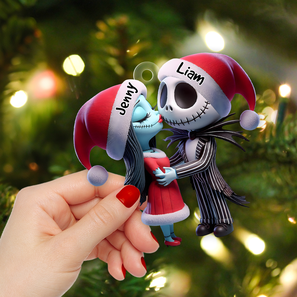 Personalized Gifts For Horror Couple Christmas Ornament 01OHPU131124 - Image 4
