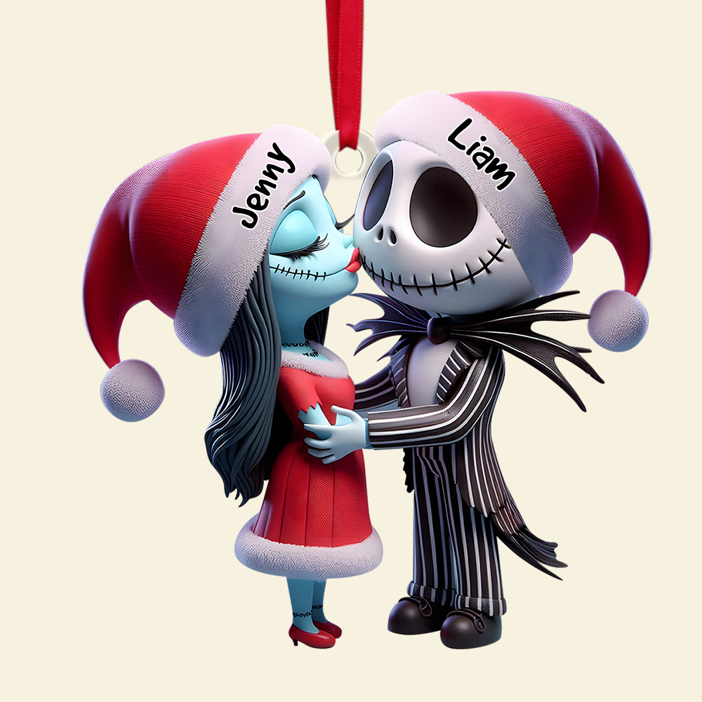Personalized Gifts For Horror Couple Christmas Ornament 01OHPU131124 - Image 5