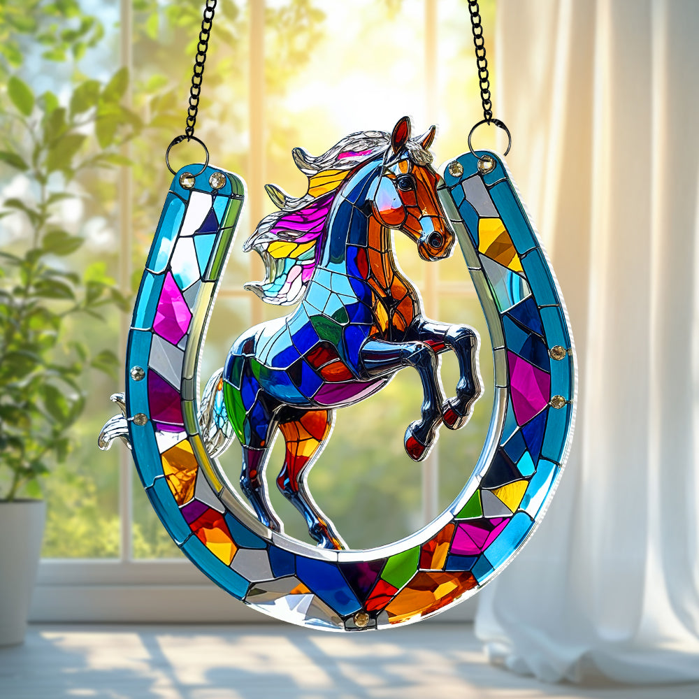 Personalized Gifts For Horse Lovers Suncatcher Ornament 01tgtn100725 - Image 3