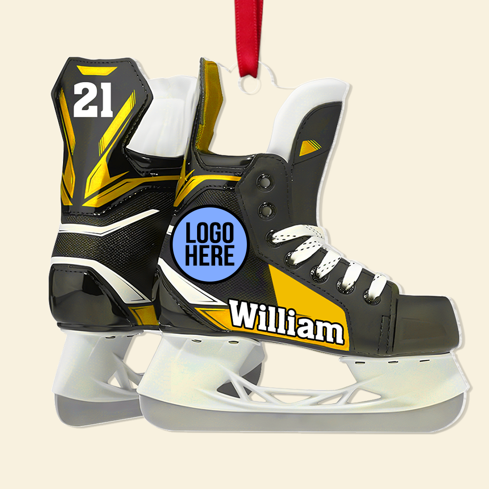 Personalized Gifts For Ice Hockey Players Christmas Ice Skates Ornament 02hupu021124 - Image 7