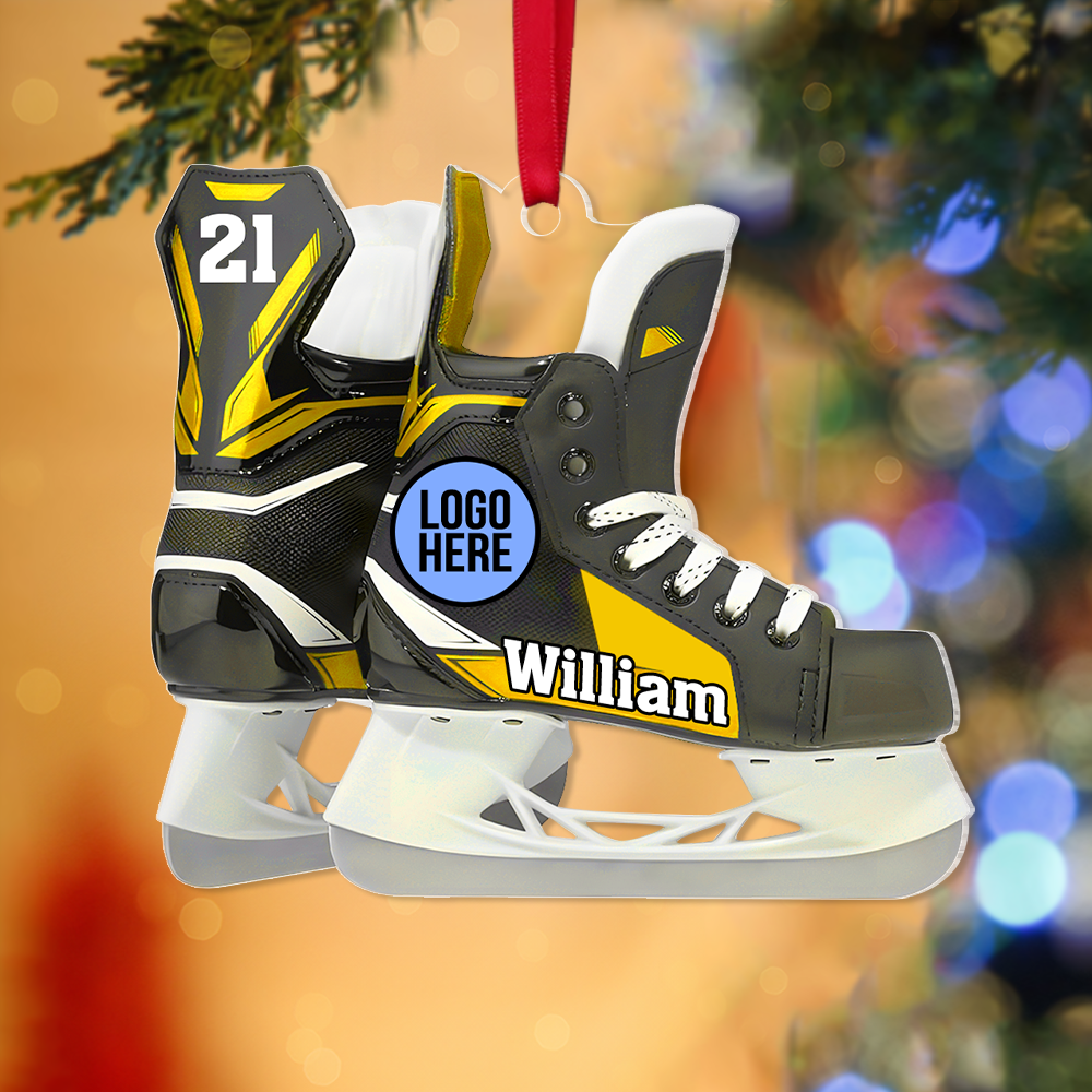 Personalized Gifts For Ice Hockey Players Christmas Ice Skates Ornament 02hupu021124