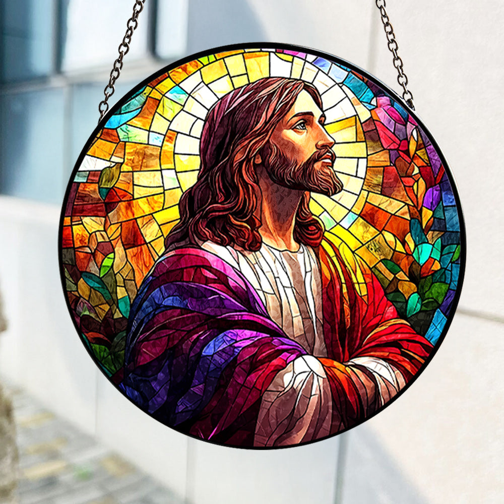 Alternative view of Personalized Gifts For Jesus Lover Stained Glass Easter Day 02xqti060125