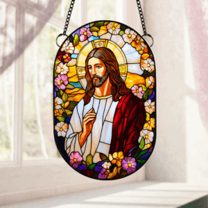 Personalized Gifts For Jesus Lover Suncatcher Ornament 06hupu070325