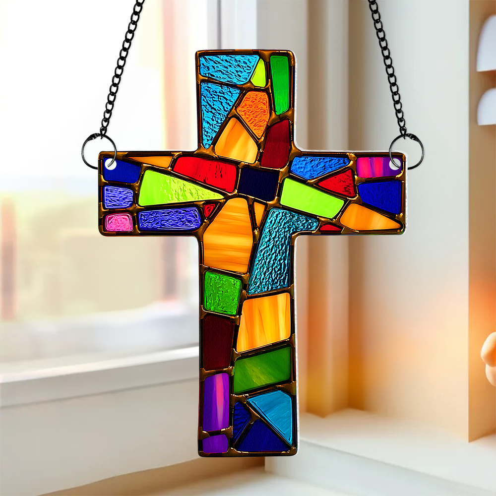 Personalized Gifts For Jesus Lover Suncatcher Ornament 06hupu070325 - Image 6