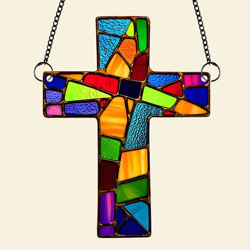 Personalized Gifts For Jesus Lover Suncatcher Ornament 06hupu070325 - Image 3