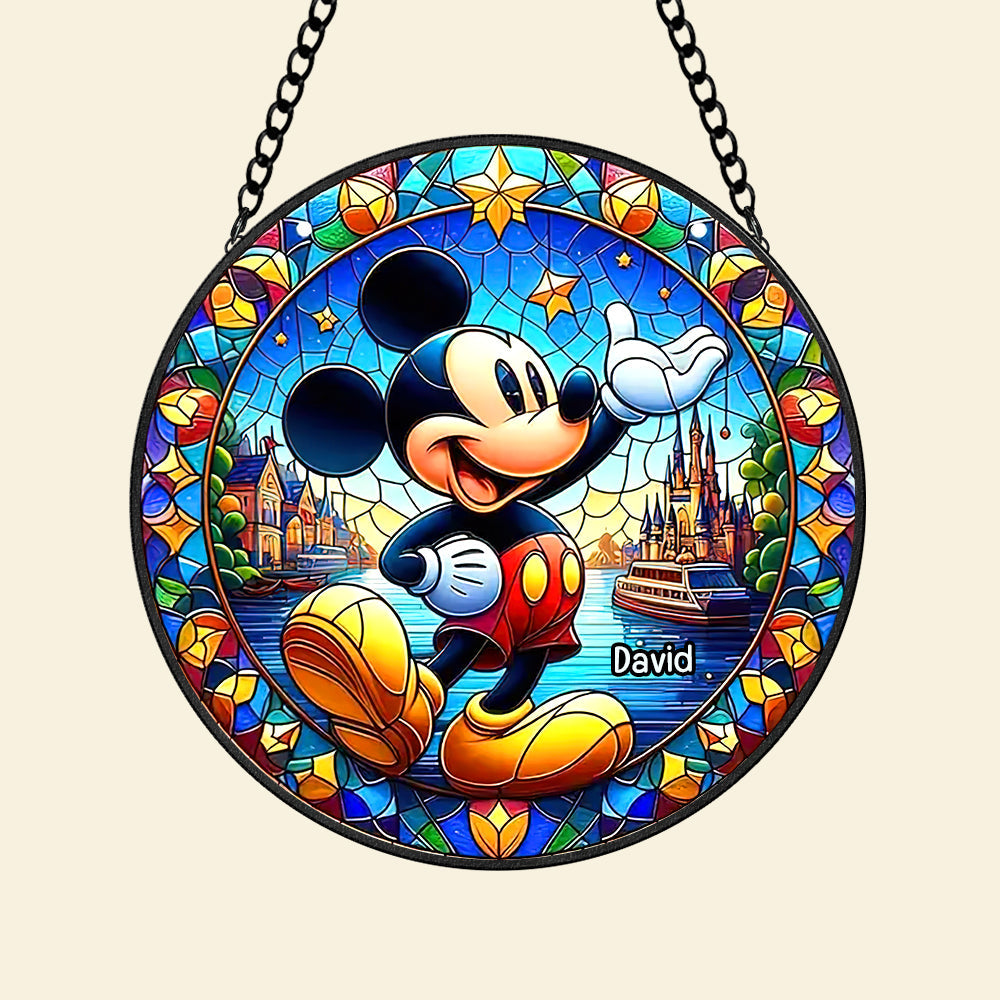 Personalized Gifts For Magical World Fan Stained Glass Ornament, Best Suncatcher Ever 02QHQN300824 - Image 5
