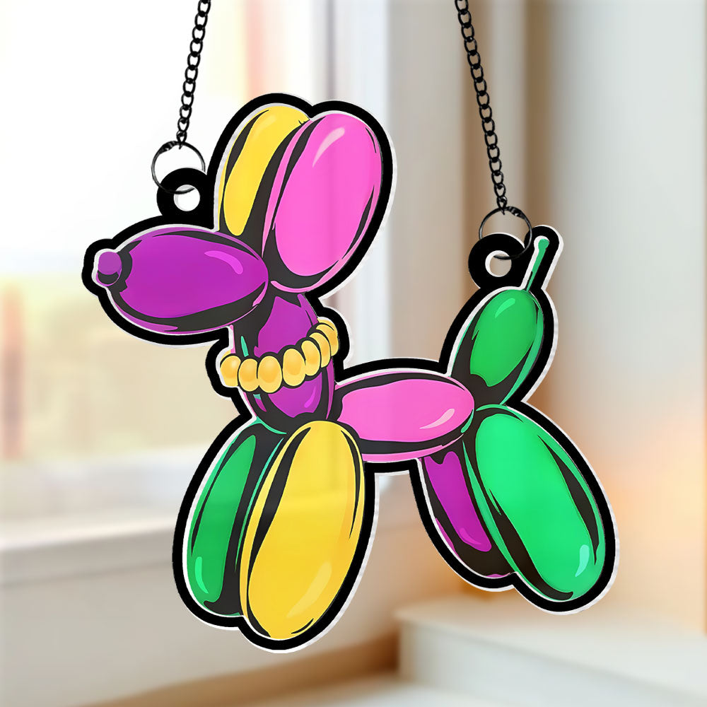 Alternative view of Personalized Gifts For Mardi Gras Suncatcher Ornament 05kati080225