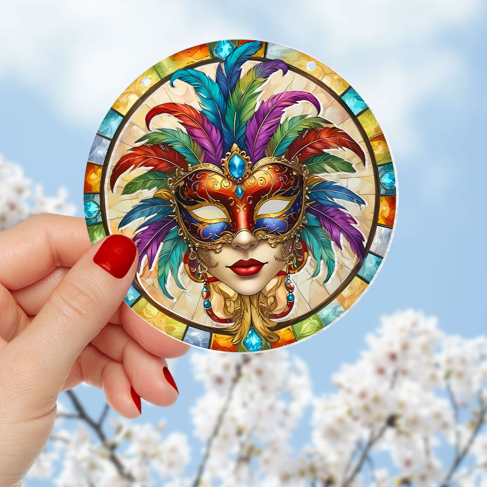 Personalized Gifts For Mardi Gras Suncatcher Ornament 05kati080225 - Image 5