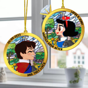 Personalized Gifts For Matching Couple Suncatcher Ornament 03natn250924
