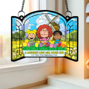 Personalized Gifts For Mom Acrylic Suncatcher Love Will Never End 02XQLU241224HH