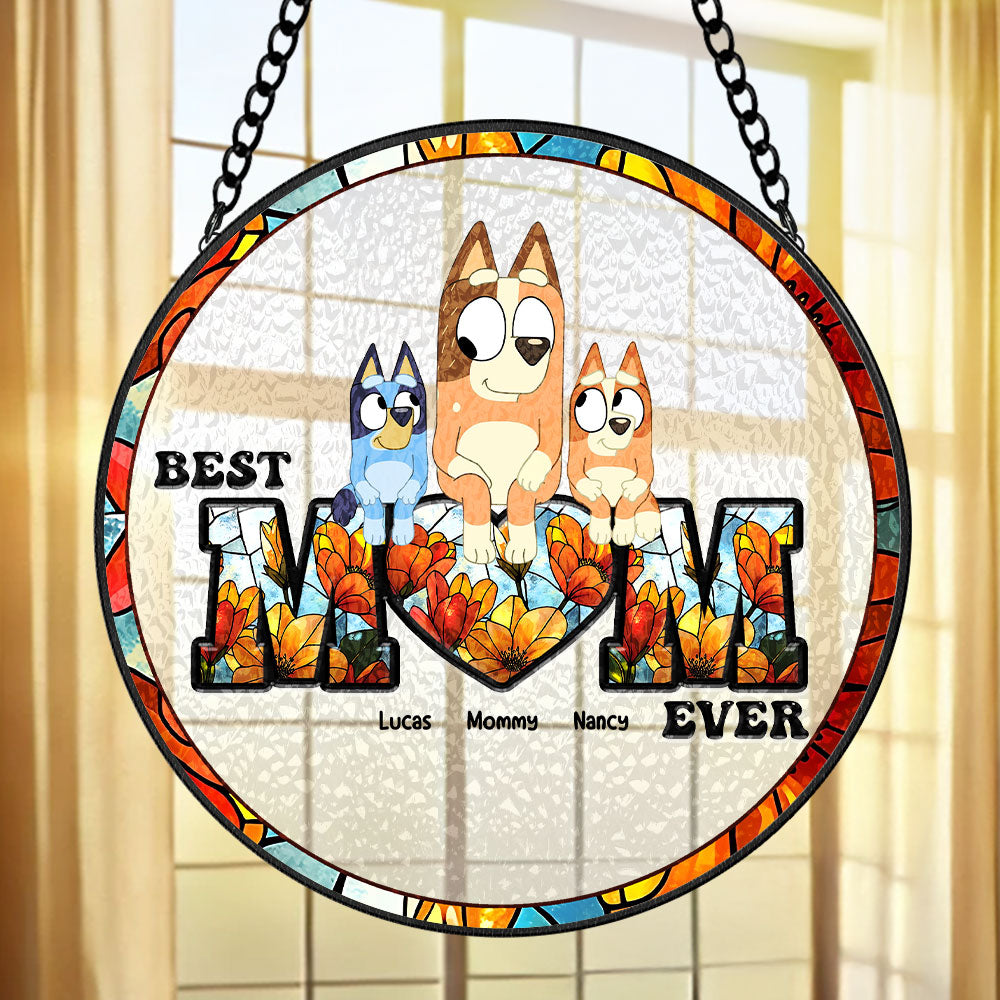 Personalized Gifts For Mom Stained Glass Ornament 04ohti260325