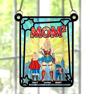 Personalized Gifts For Mom Suncatcher, Mom Exponents 03qhqn130225pa