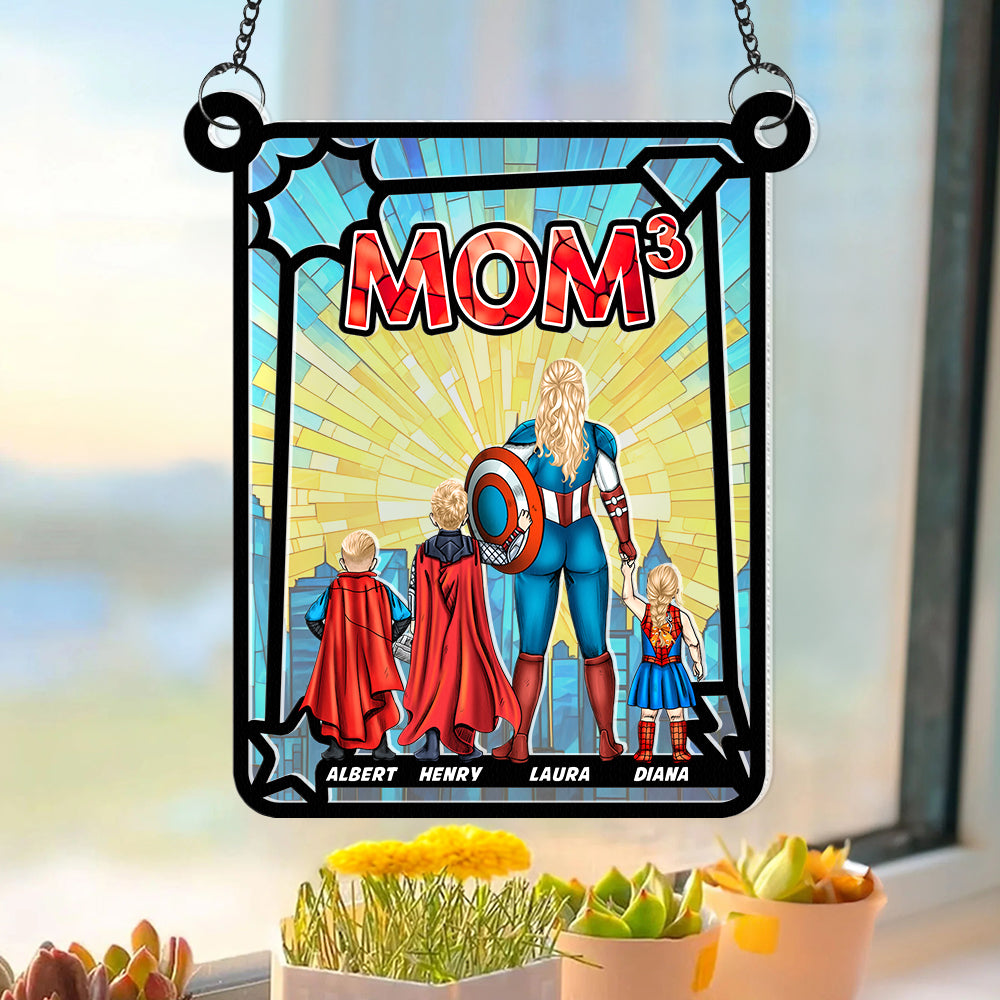Alternative view of Personalized Gifts For Mom Suncatcher, Mom Exponents 03qhqn130225pa