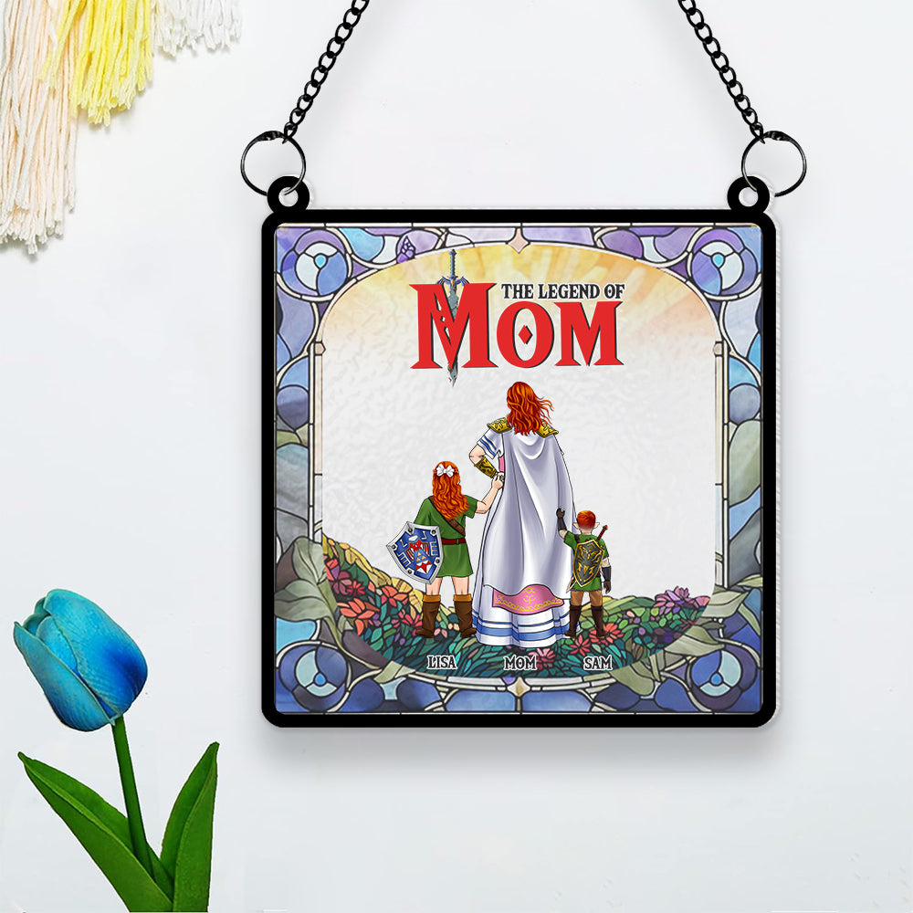Personalized Gifts For Mom Suncatcher Ornament 01KAMH250424HG - Image 5