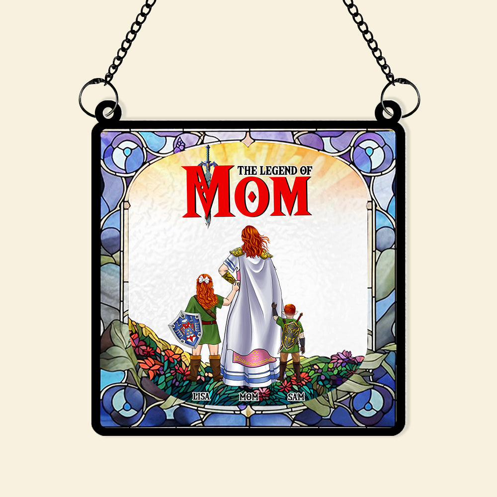 Personalized Gifts For Mom Suncatcher Ornament 01KAMH250424HG - Image 6