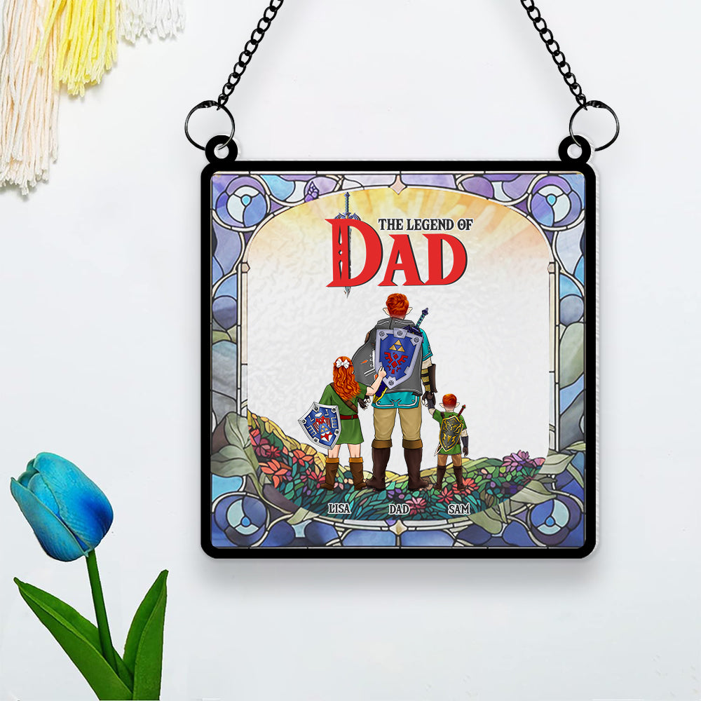 Personalized Gifts For Mom Suncatcher Ornament 01KAMH250424HG - Image 8