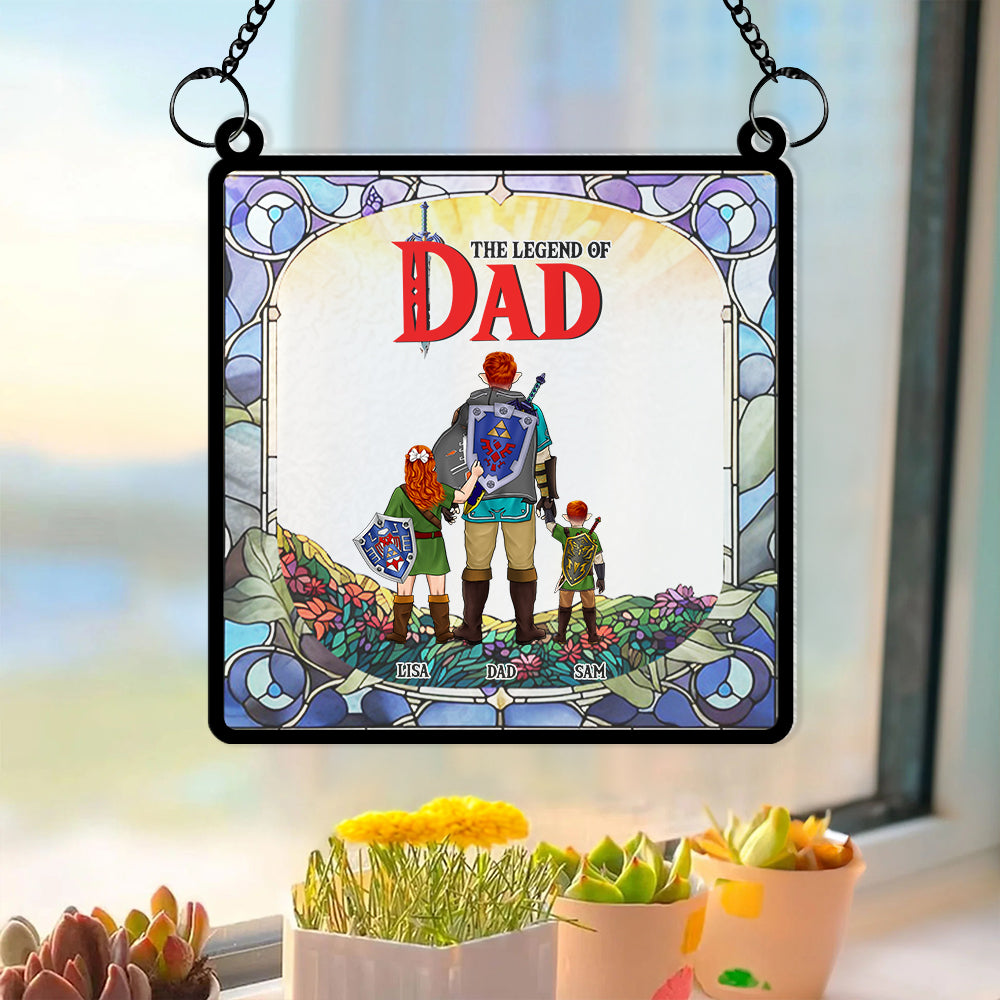 Personalized Gifts For Mom Suncatcher Ornament 01KAMH250424HG - Image 4
