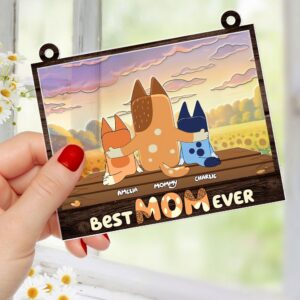 Alternative view of Personalized Gifts For Mom Suncatcher Ornament 01nati270325