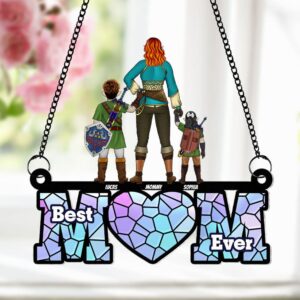 Alternative view of Personalized Gifts For Mom Suncatcher Ornament 03ohti240424hg