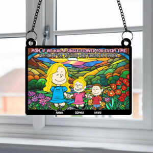 Alternative view of Personalized Gifts For Mom Suncatcher Ornament 04katn140225hh