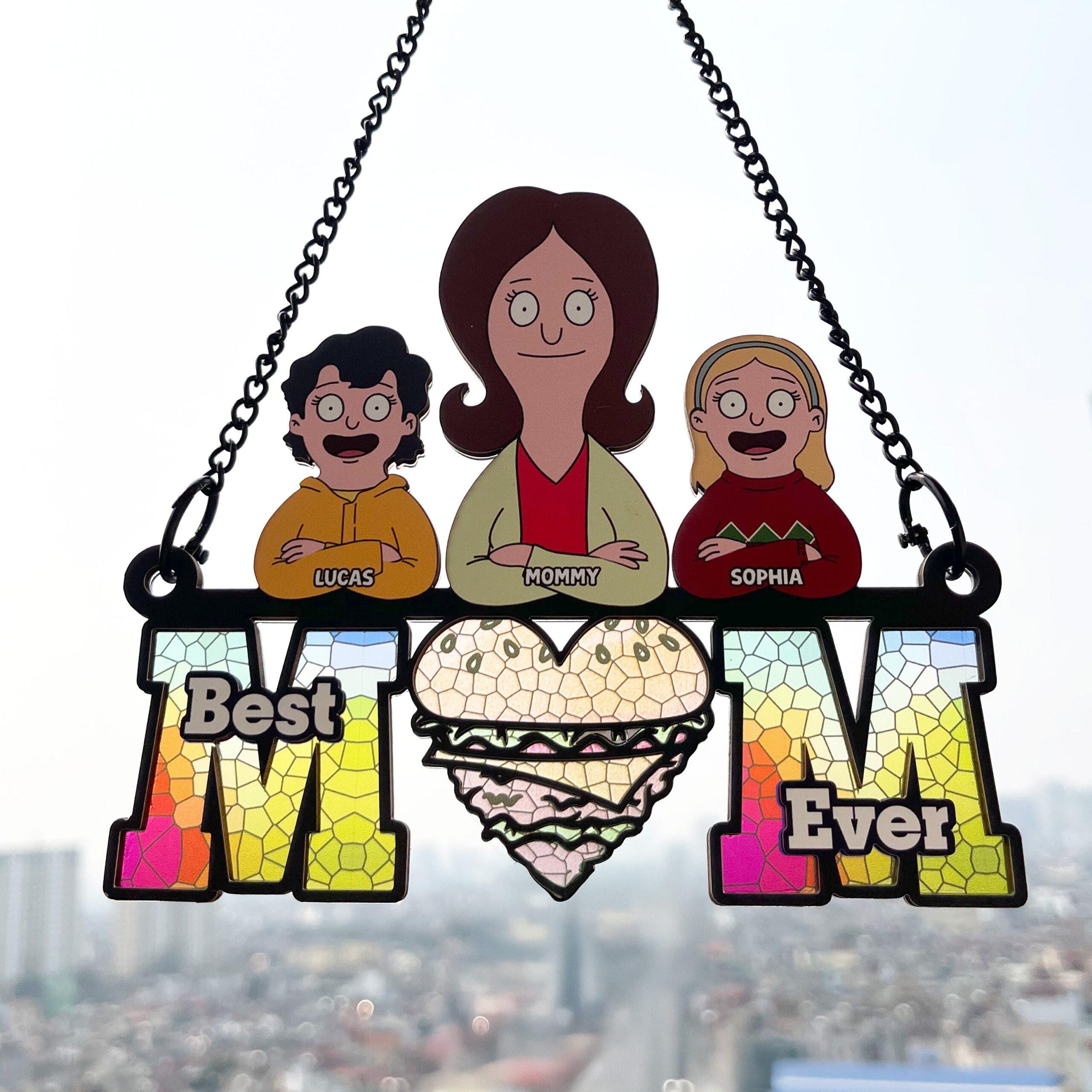 Personalized Gifts For Mom Suncatcher Ornament 04ohtn120225hg Best Mom Ever - Image 6