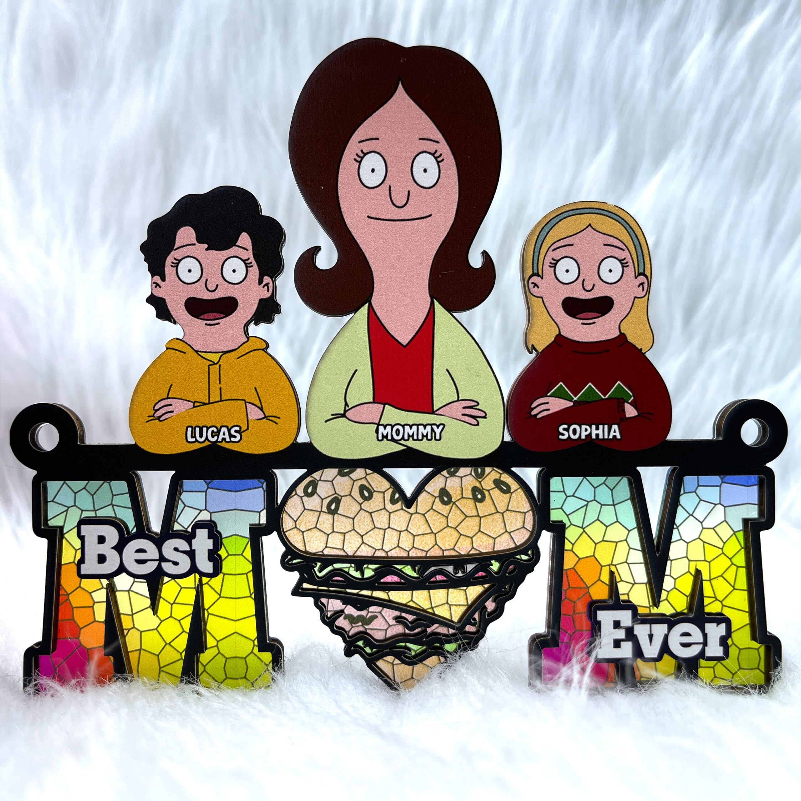 Personalized Gifts For Mom Suncatcher Ornament 04ohtn120225hg Best Mom Ever - Image 7