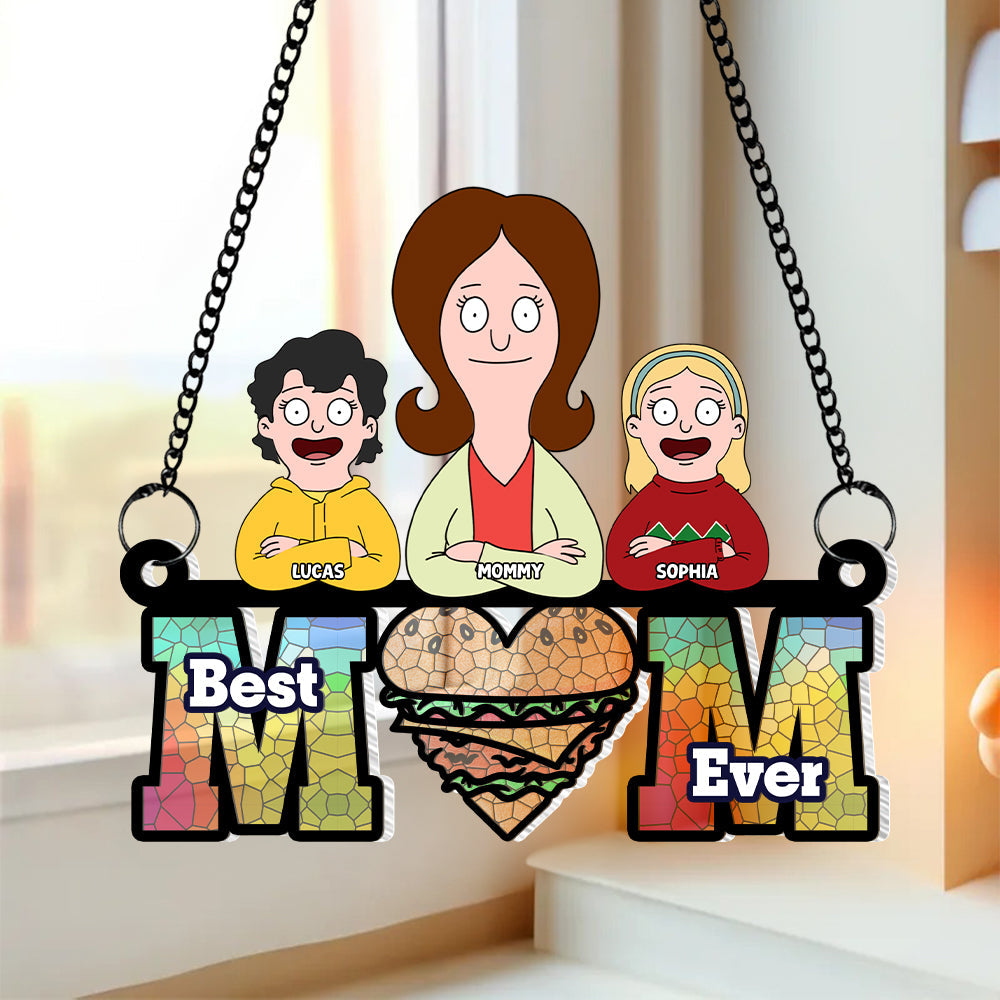 Personalized Gifts For Mom Suncatcher Ornament 04ohtn120225hg Best Mom Ever