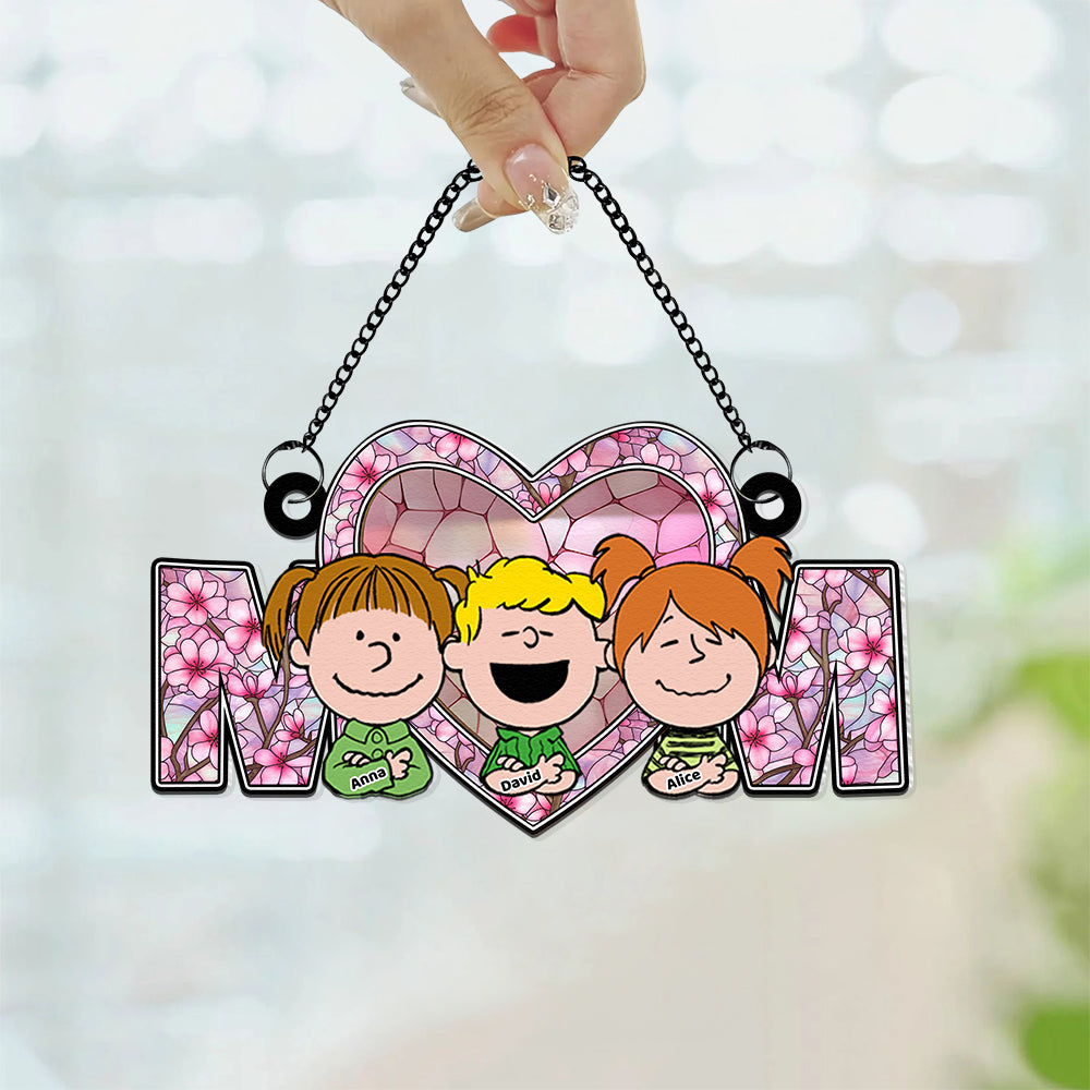 Personalized Gifts For Mom Suncatcher Ornament 05KADT150125HH - Image 3