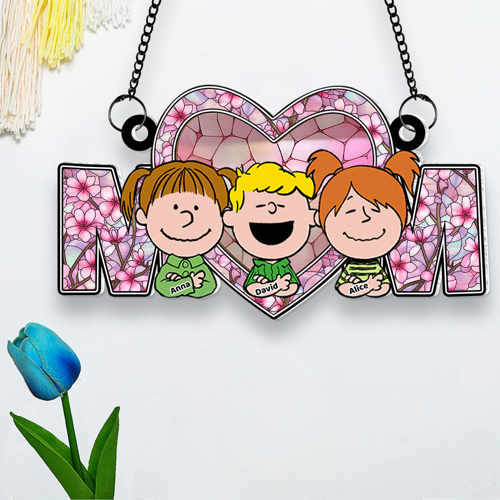 Personalized Gifts For Mom Suncatcher Ornament 05KADT150125HH - Image 4