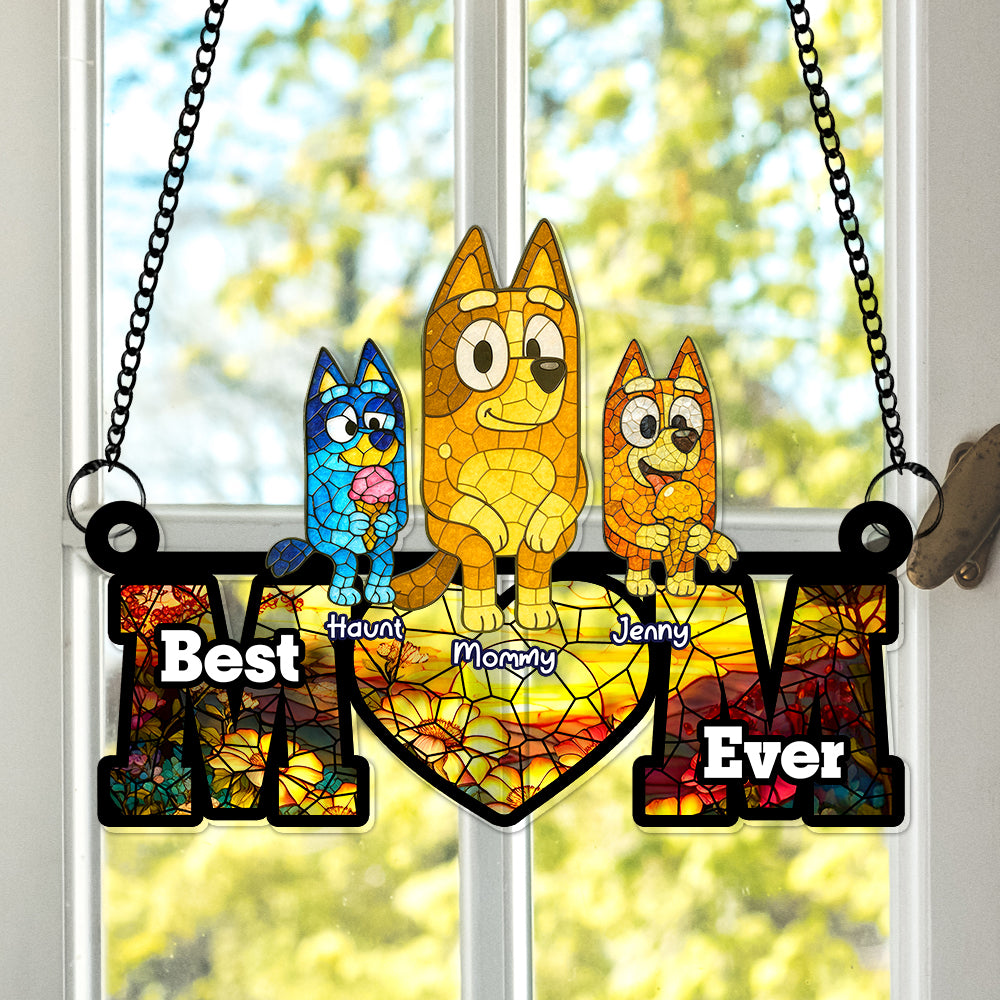 Personalized Gifts For Mom Suncatcher Ornament Best Mom Ever 01ohlu140425 - Image 5