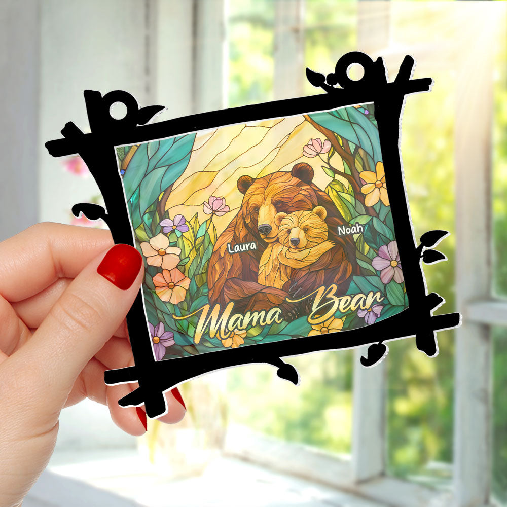 Personalized Gifts For Mom Suncatcher Ornament, Mama Bear Hug 04qhti060325 - Image 3